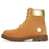 Heritage 6-Inch Boot „Weizen-Nubuk mit Gold“
