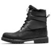 Heritage 6-Inch Premium Puffer-Wasserdichte Stiefel «Schwarz mit schwarzem Fell»