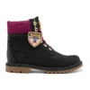Heritage 6-Inch Wasserdichte Stiefel „Schwarzes Nubukleder mit Rosa“