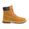 Heritage 6-Inch-Wasserdichte Stiefel „Weizen Nubuck mit Pink-Teal-Karomuster“