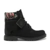Heritage Cupsole Stiefel «Schwarzes Nubukleder mit Blumenmuster»