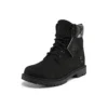 Heritage Cupsole Stiefel «Schwarzes Nubukleder mit Blumenmuster»