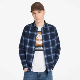Herren-Flanell-Hemd mit Karomuster, mittelschwer