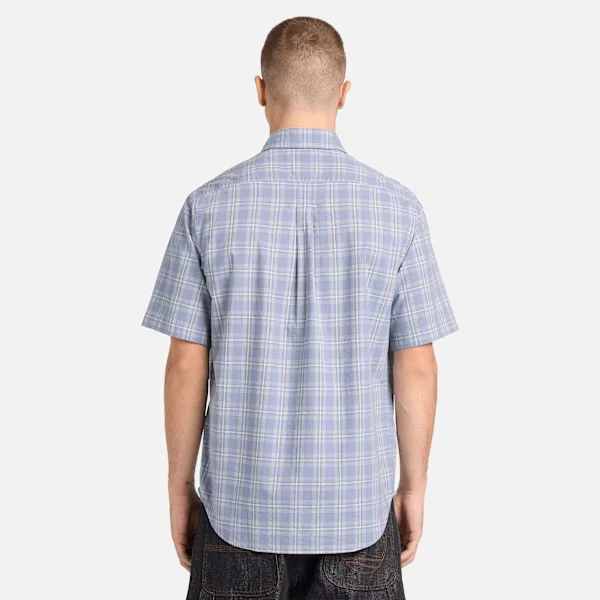 Herren-Kurzarm-Shorts aus kariertem Popeline Herren-Kurzarm-Shorts aus kariertem Popeline