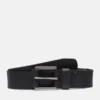 Herren-Pull-Up-Jeansgürtel, 40 mm, Schwarz-Leder Herren-Pull-Up-Jeansgürtel, 40 mm, Schwarz-Leder