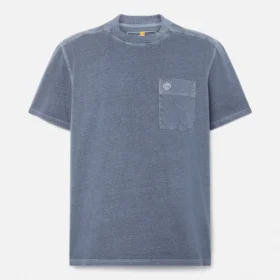 Herren-T-Shirt «Merrymack River» mit Brusttasche, stückgefärbt
