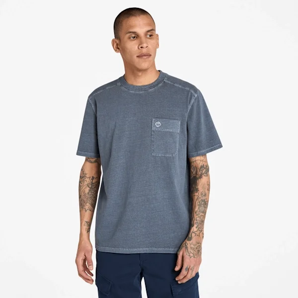Herren-T-Shirt «Merrymack River» mit Brusttasche, stückgefärbt Herren-T-Shirt «Merrymack River» mit Brusttasche, stückgefärbt