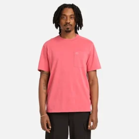 Herren-T-Shirt «Merrymack River» mit Brusttasche, stückgefärbt