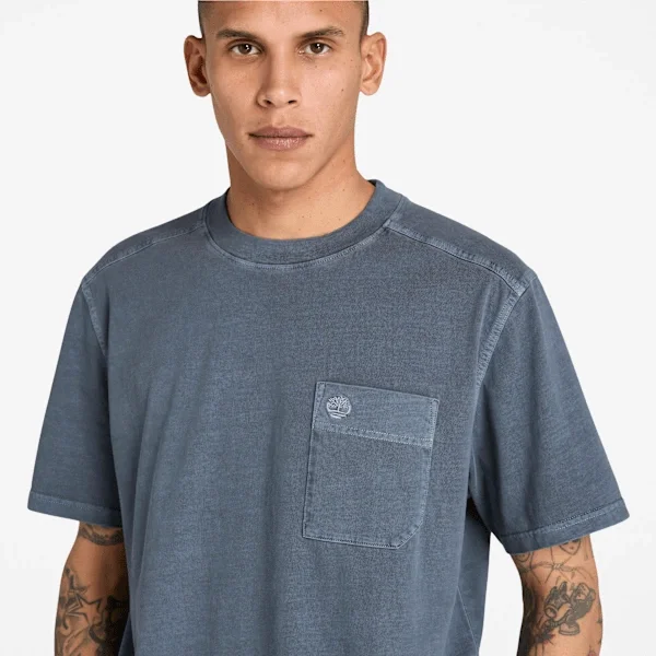 Herren-T-Shirt «Merrymack River» mit Brusttasche, stückgefärbt Herren-T-Shirt «Merrymack River» mit Brusttasche, stückgefärbt