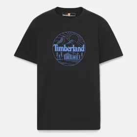 Herren-T-Shirt mit Bergmotiv und Shorts mit kurzen Ärmeln