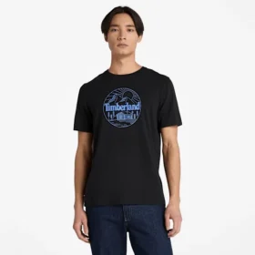 Herren-T-Shirt mit Bergmotiv und Shorts mit kurzen Ärmeln