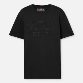 Herren-T-Shirt mit gewaschenem, gesticktem Logo