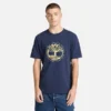 Herren-T-Shirt mit «Tree Logo Lake House»-Grafik Herren-T-Shirt mit «Tree Logo Lake House»-Grafik