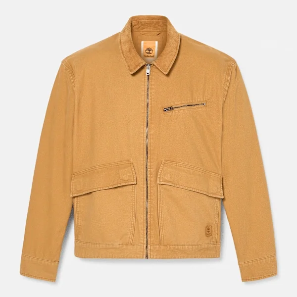 Herrenjacke aus gewaschenem Canvas von Stafford Herrenjacke aus gewaschenem Canvas von Stafford