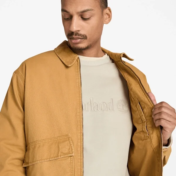 Herrenjacke aus gewaschenem Canvas von Stafford Herrenjacke aus gewaschenem Canvas von Stafford