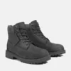 Junior Premium 6-Inch Waterproof Stiefel – Schwarzes Nubukleder Junior Premium 6-Inch Waterproof Stiefel – Schwarzes Nubukleder