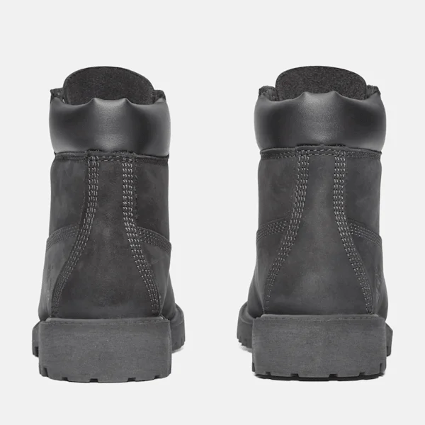 Junior Premium 6-Inch Waterproof Stiefel – Schwarzes Nubukleder Junior Premium 6-Inch Waterproof Stiefel – Schwarzes Nubukleder