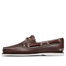 Klassischer Bootsschuh mit zwei Ösen „Braun“