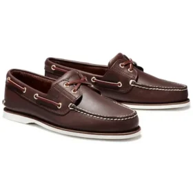 Klassischer Bootsschuh mit zwei Ösen „Braun“