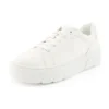 Laurel Court Low Lace Up Sneaker «White Canvas»