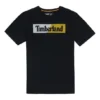 Lässiges, lockeres T-Shirt mit Rundhalsausschnitt, Aufdruck, kurze Ärmel, Paar-Style, Schwarz