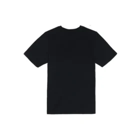 Lässiges, lockeres T-Shirt mit Rundhalsausschnitt, Aufdruck, kurze Ärmel, Paar-Style, Schwarz