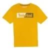 Lässiges, lockeres T-Shirt mit Rundhalsausschnitt, Aufdruck, kurze Shorts, Paar-Style, gelb
