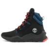 Madbury Wasserdichter Stiefel mit seitlichem Reissverschluss «Schwarz Nubuck Blue»