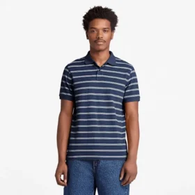 Millers River gestreiftes Poloshirt mit Kurzarm für Herren