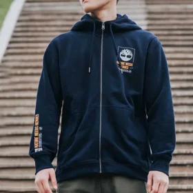 Nature Needs Heroes Jacke mit durchgehendem Reissverschluss „Navy“