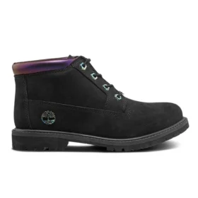 Nellie 6-Inch Chukka-Stiefel mit Irisierungseffekt, wasserdicht, „Schwarz Nubuck“