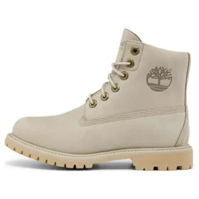 Paninara kragenlose 6-Inch-Stiefel mit breiter Passform, wasserdicht, «Hellgraues Nubuk»