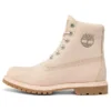 Paninara kragenlose 6-Inch-Wasserdichte Stiefel „Hellrosa Nubuk“