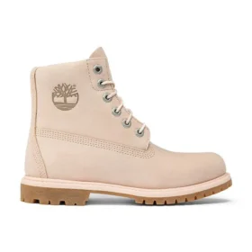 Paninara kragenlose 6-Inch-Wasserdichte Stiefel „Hellrosa Nubuk“