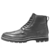 Port Union Moc Toe Wasserdichter Lederstiefel «Schwarz»