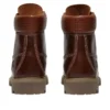 Premium 6-Inch Premium wasserdicht „Braun Vollnarbiges Leder Schwarz“