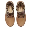 Premium 6-Inch Schnürstiefel „Leopardenmuster Beige Nubuk“
