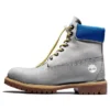 Premium 6-Inch Waterproof Boot «Grau mit blauem Kragen»