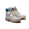 Premium 6-Inch Waterproof Boot «Grau mit blauem Kragen»