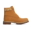 Premium 6-Inch Waterproof Boot „Weizen und Logo Print“