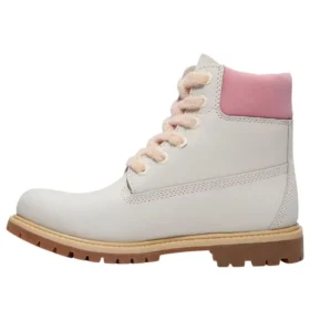 Premium 6-Inch Waterproof Stiefel „Natural Nubuck Pink“
