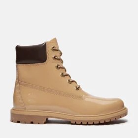 Premium-Stiefel für Damen aus Lackleder, 6-Inch Boot, wasserdicht