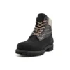 Premium Waterproof Boot mit breiter Passform „Schwarzes Nubukleder mit Rosa“