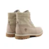 Roll Top Stiefel Basic «Beige mit Hellgrau»
