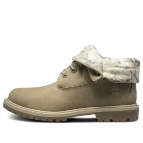 Roll Top Wide Fit Stiefel Basic «Beige White Camouflage»