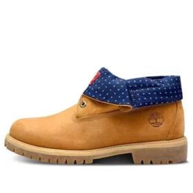 Roll Top Wide Fit Stiefel Basic «Weizen Blue»