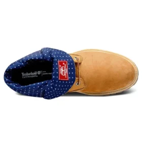 Roll Top Wide Fit Stiefel Basic «Weizen Blue»