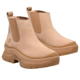 Roxie Lane Chelsea-Stiefel «Hellbeiges Nubukleder»