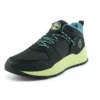 Solar Wave Mixed-Media Sneaker «Schwarz Nubuck mit Lime»