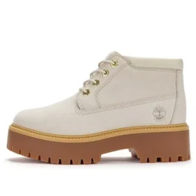 Stone Street Mid Schnürstiefel, wasserdicht, «White Nubuck»